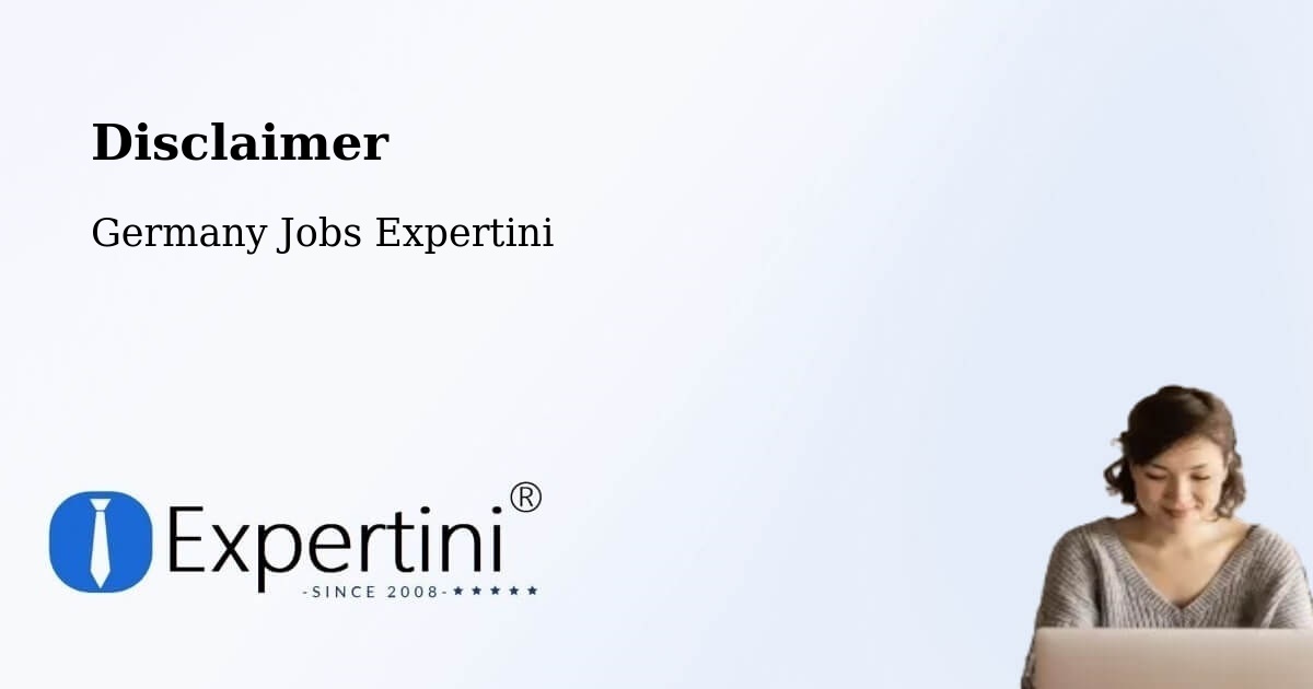 Disclaimer – Haar - Germany Jobs Expertini