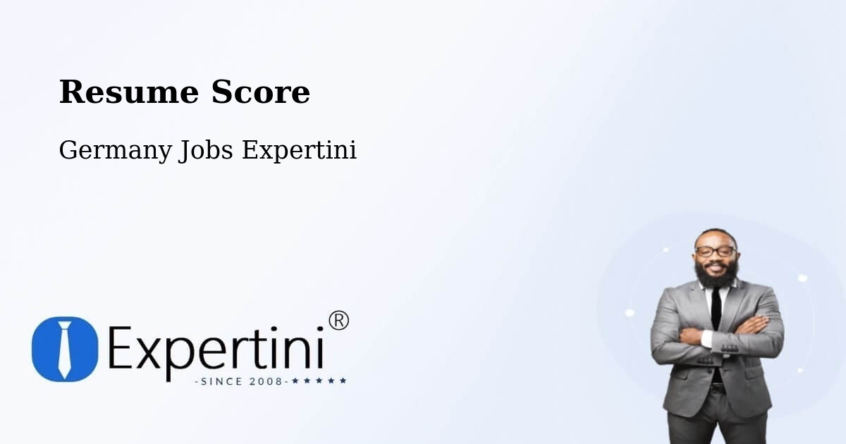 Resume Score & Job Description Match Tool – Haar - Germany Jobs Expertini